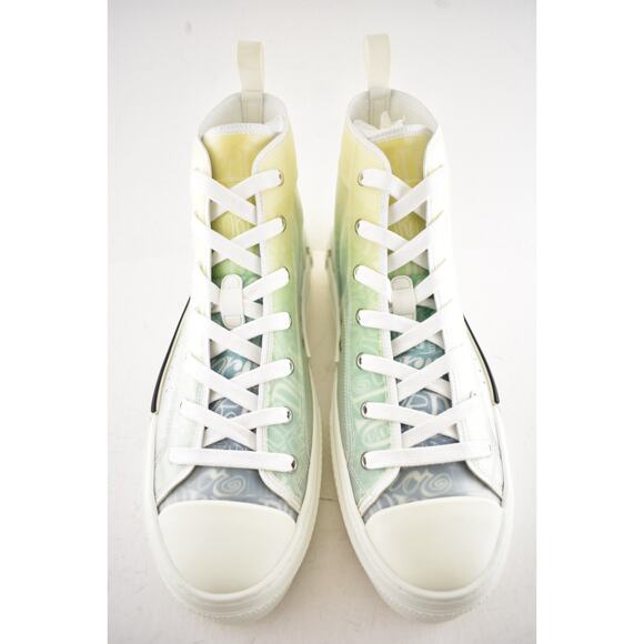 Dior Mens B23 Shawn Stussy Multicolor Logo High Top Lace Up Flat Sneaker 44 11 - Picture 8 of 15